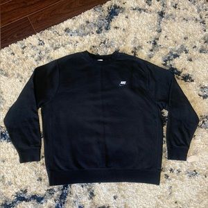Men’s XL Nike Fleece Crewneck Pullover Sweatshirt Black